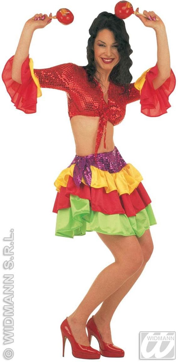 Brazilie & Samba Kostuum | Braziliaanse Move Your Body Kostuum Vrouw | Small | Carnaval kostuum | Verkleedkleding